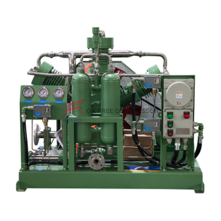HW-35/1-10 W-şekilli kızakla monte edilmiş tamamen yağsız piston tipi H2 kompresör